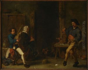 Scene in a tavern by Cornelis Saftleven