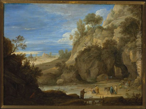 Landscape with a Gipsy camp - view 1