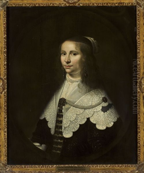 Portrait of Volkera van Beresteyn (1624-1653), wife of Salomon van Schoonhoven (1617-1653) - view 1