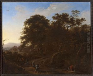 Landscape with travellers Landscape with travellers