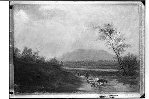 Italian landscape with a herd Italian landscape with a herd