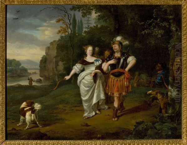Dido and Aeneas hunting - view 1