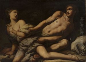 Myrrha and Cinyras by Antonio Zanchi