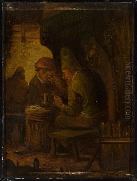Smokers in a tavern - view 1