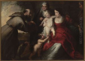Holy Family with St. Elizabeth, St. John the Baptist as a child and St. Francis by (studio of) Rubens, Peter Paul