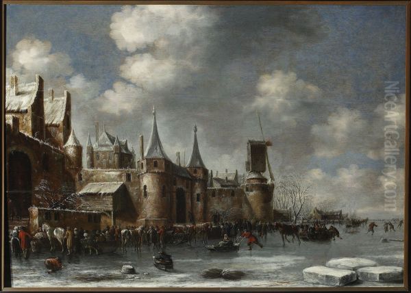 Skating by the city walls - view 1