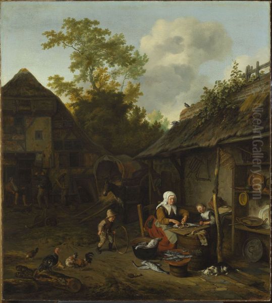 Fish scraping - view 1