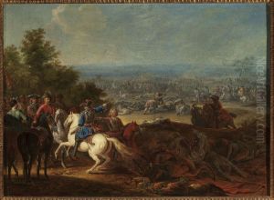 After the battle by Adam Frans van der Meulen