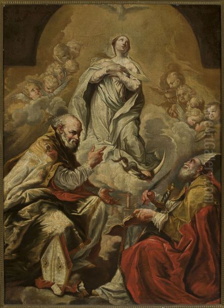 Adoration of Virgin Mary by St. Petronius and Dionysius the Areopagite - view 1