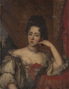 Portrait of Teresa Kunegunda Sobieska (1676-1730) /?/ aka Countes Hedwig of Neuburg by Jerzy Siemiginowski-Eleuter