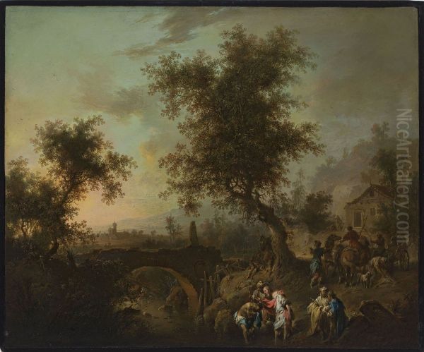 Baptism of a courtier of the queen of Ethiopia - view 1