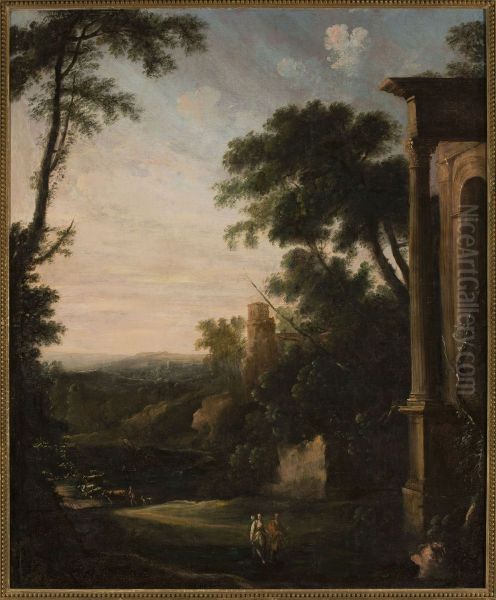 Landscape with architecture and staffage - view 1