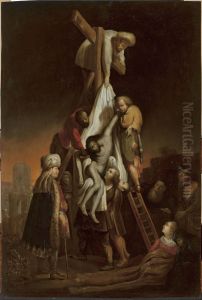 58-59; Mark 15: 45-46; Luke 23:52-53; John 19:38) by Rembrandt