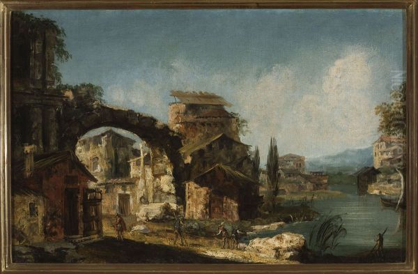 Landscape with ruins - view 1