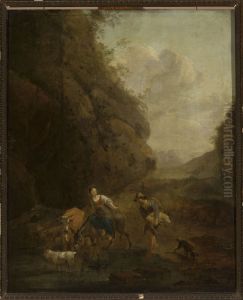 Pastoral scene by Nicolaes Pieterszoon Berchem