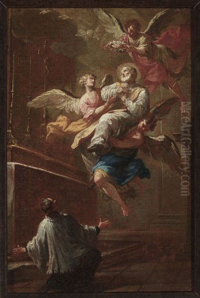 Saint elevated to heaven - view 1