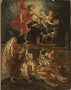 Religious scene by (studio of) Rubens, Peter Paul