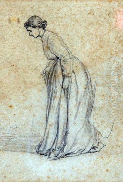 Woman Taking Hesitant Steps - view 1