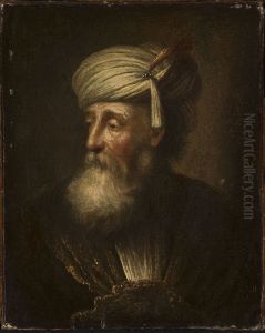 Portrait of an old man by Christian Wilhelm Ernst Dietrich