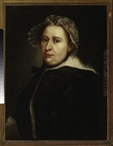 Portrait of Zuzanna Poltz nee Link, wife of Daniel - court painter of Augustus III by Augustyn Mirys