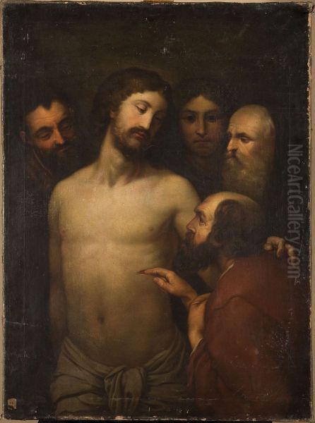 Jesus and doubting Thomas, II - view 1