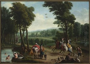 Hunting with falcons by Peter Jacob Horemans