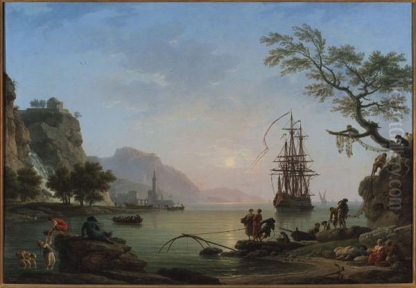 Fishing port at dawn (Morning) - view 1