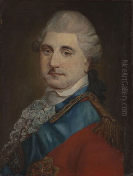 Portrait of Stanislaw August Poniatowski in the uniform of the head of the Corps of Cadets - view 1