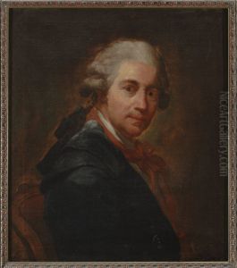 Self-portrait of Bacciarelli in a redingote by Marcello Bacciarelli