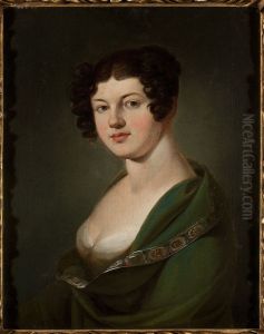 Portrait of Aniela Nowicka nee Poplawska by Jan Rustem