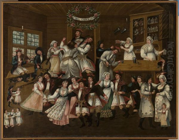 Tavern scene - On top - view 1