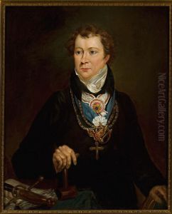 Portrait of Ludwik Osinski in Freemason's dress