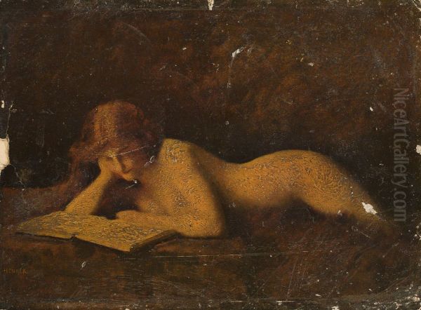 Reading woman - view 1