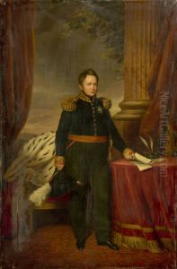Portrait of William I, king of Netherlands by Jan Baptist Van Der Hulst