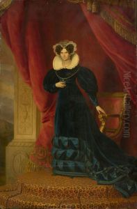 Portrait of Luise Wilhelmine of Prussia, queen of the Netherlands, wife of William I