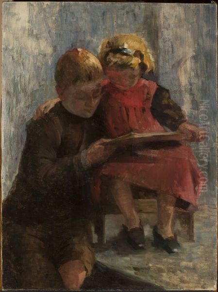 Study of two children - view 1