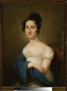 Portrait of Salomea Zawadzka nee Mikolajewska by Franciszek Ksawery Lampi