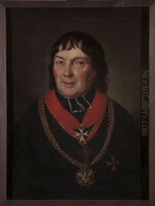 Portrait of Alojzy Osinski (1770-1842), mitred prelate of Olyka