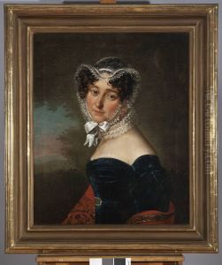 Portrait of Jozefa Weglenska nee Tyrowska by Aleksander Kokular