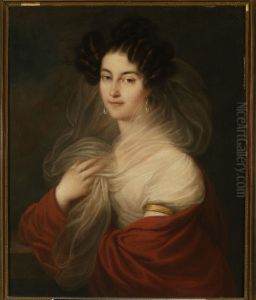 Portrait of Celina Radziwill nee Sulistrowska (1805-1836) by Franciszek Ksawery Lampi