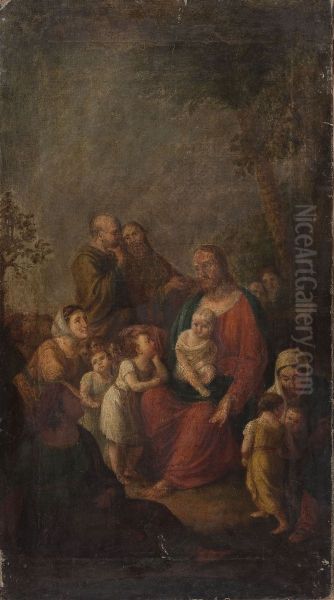 Christ blesses children - view 1