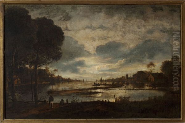 Moonlit landscape - view 1