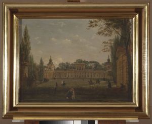View of the Wilanow Palace from the courtyard