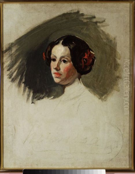 Portrait of a young woman, study - view 1