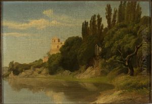 Italian waterside landscape Italian waterside landscape