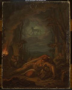 Dream of Gediminas about the Iron Wolf by Aleksander Lesser