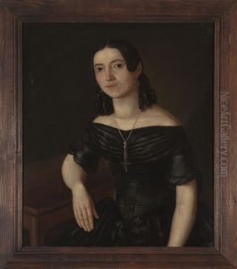 Portrait of a young woman by Aleksander Stankiewicz
