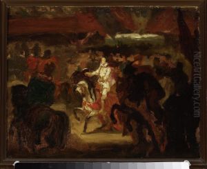 Entry of Henry of Valois to Krakow, sketch