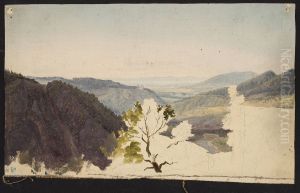 Mountain landscape, sketch