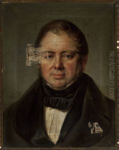 Portrait of Mikolaj Tyrchowski, rector at St. Anne's Secondary School in Krakow by Jan Nepomucen Glowacki